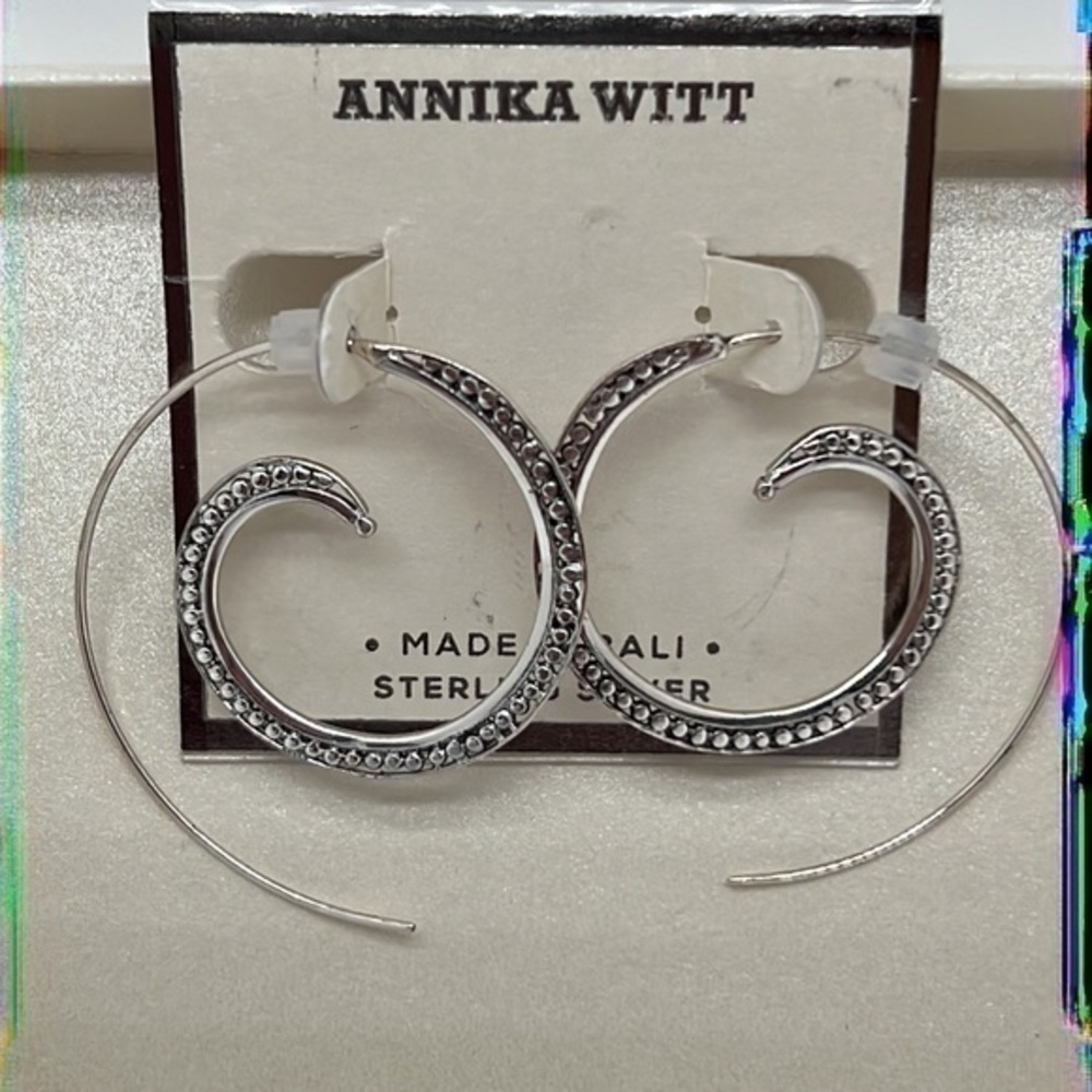 Annika Witt Spiral Sterling silver Earrings